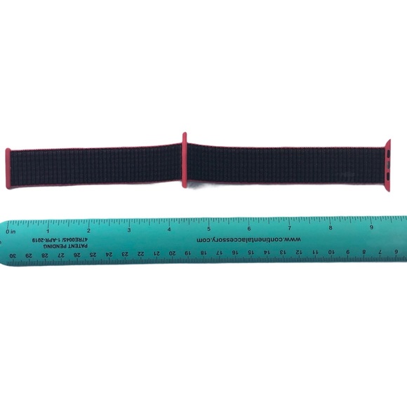 5/$20 NEW Nylon Sport Loop Band Apple Watch 44/45/49 mm Coral Black - Picture 5 of 8